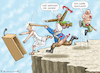 Cartoon: MENSCHENJÄGERFRÜHLING (small) by marian kamensky tagged primitivismus,am,siegeszug,spd,attacke,dresden,sachsen,afd,faschismus