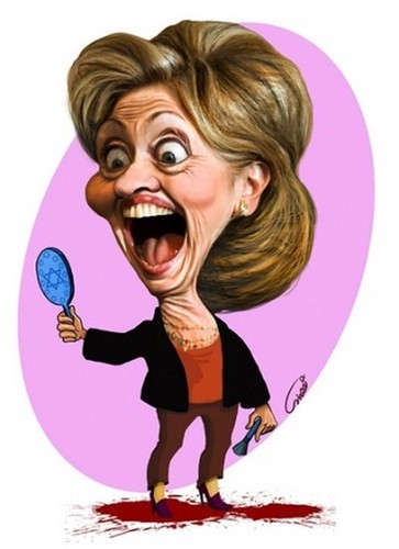 Hillary Clinton By abbas goodarzi | Politics Cartoon | TOONPOOL