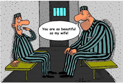 Cartoon Of Prisoners