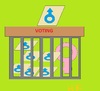 Cartoon: voting (small) by kaleci tagged cypriot