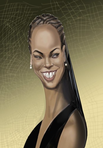 Alicia Keys By Marian Avramescu | Famous People Cartoon | TOONPOOL