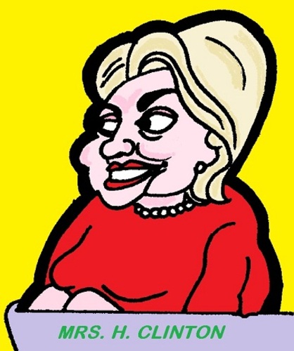 Hillary Clinton By cartoonharry | Politics Cartoon | TOONPOOL