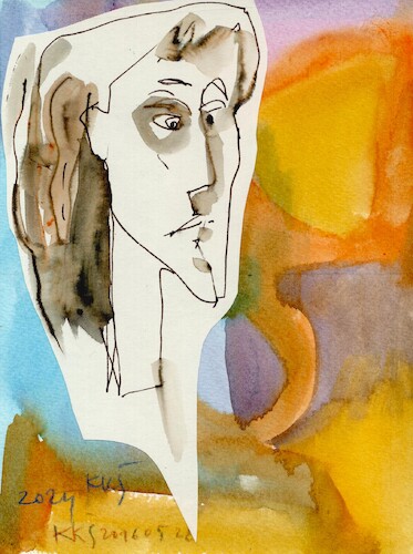 Cartoon: Abstract portrait (medium) by Kestutis tagged abstract,portrait,kestutis,lithuania,art,kunst