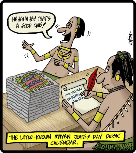 Cartoon Mayan Calendar