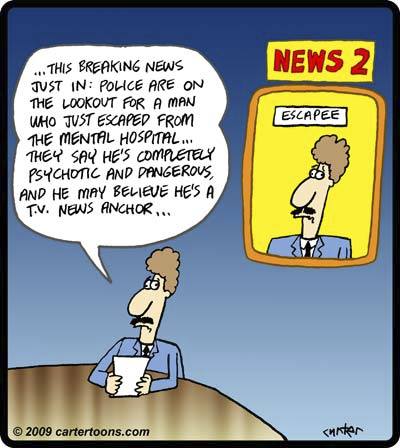 News Anchor Cartoon