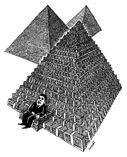 Pyramid Political Cartoon