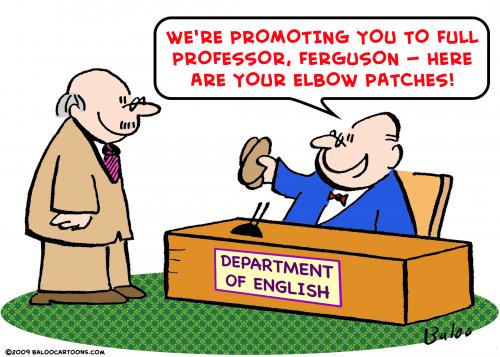 Cartoon: promotion elbow