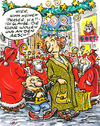 Cartoon: christkindlesmarkt (small) by GB tagged weihnachten christmas mas christkind weihnachtsmann nikolaus santa claus