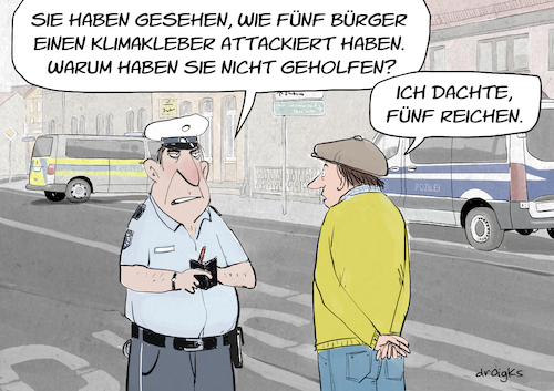 Cartoon: Fehleinschätzung (medium) by droigks tagged cartoon,comic,klima,klimaschutz,klimaterror,letzte,generation,protest,gegenwehr,schlägerei,droigks,bürgerwut,klimakleber,verprügeln,straftat,kipppunkt,hilfe,zivilcourage,cartoon,comic,klima,klimaschutz,klimaterror,letzte,generation,protest,gegenwehr,schlägerei,droigks,bürgerwut,klimakleber,verprügeln,straftat,kipppunkt,hilfe,zivilcourage