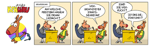 Cartoon: KenGuru Beamtenstatus (medium) by droigks tagged beamte,verbeamtet,status,droigks,känguru,bewerbung,anstellungsverhältnis,beruf,arbeitsmarkt,ansicht,vorstellung,zulassung,beamte,verbeamtet,status,droigks,känguru,bewerbung,anstellungsverhältnis,beruf,arbeitsmarkt,ansicht,vorstellung,zulassung