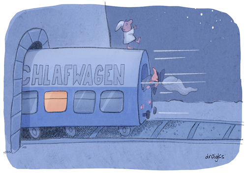 Cartoon: Schlafwandler (medium) by droigks tagged droigks,somnambulismus,schlafwagen,schlafwagenabteil,nachtzug,nachtfahrt,schlafwandeln,nachtwandeln,noktambulismus,mondsucht,lunatismus,daemmerzustand,sprichwort,phaenomen,schlafender,umherwandeln,zugfahrt,droigks,somnambulismus,schlafwagen,schlafwagenabteil,nachtzug,nachtfahrt,schlafwandeln,nachtwandeln,noktambulismus,mondsucht,lunatismus,daemmerzustand,sprichwort,phaenomen,schlafender,umherwandeln,zugfahrt