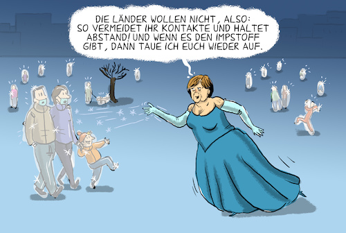 Cartoon: die eiskanzlerin (medium) by leopold maurer tagged corona,strategie,massnahmen,deutschland,merkel,kanzlerin,corona,strategie,massnahmen,deutschland,merkel,kanzlerin