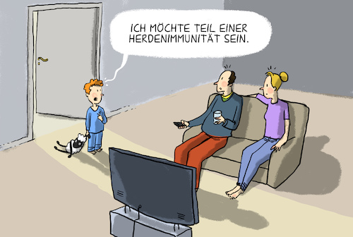 Cartoon: Herdenimmunität (medium) by leopold maurer tagged herdenimmunität,corona,covid,pandemie,durchimpfung,impfung,kinder,jugendliche,herdenimmunität,corona,covid,pandemie,durchimpfung,impfung,kinder,jugendliche