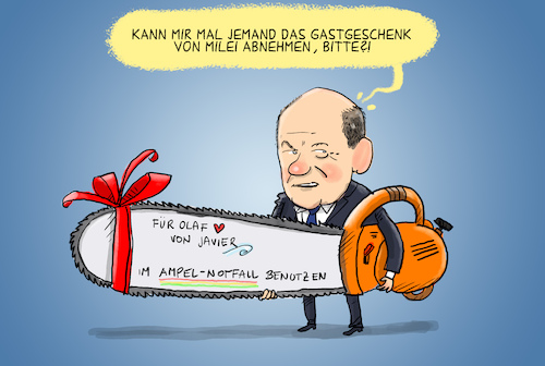 Milei trifft Scholz