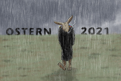 Cartoon: Ostern 2021 (medium) by leopold maurer tagged 2021,ostern,pandemie,corona,covid,lockdown,osterhase,krise,kein,ende,in,sicht,leopold,maurer,karikatur,cartoon,comic,illustration,2021,ostern,pandemie,corona,covid,lockdown,osterhase,krise,kein,ende,in,sicht,leopold,maurer,karikatur,cartoon,comic,illustration