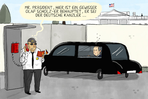 Scholz besucht die USA