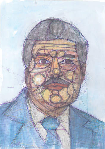 Cartoon: Zewail (medium) by omar seddek mostafa tagged zewail