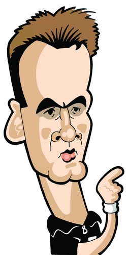 Cartoon: Kim Milton Neilsen (medium) by Ca11an tagged referees,kim,milton,neilsen,caricatures,world,cup,legends