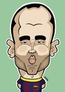 Cartoon: Andres Iniesta FC Barcalona (small) by Ca11an tagged andres,iniesta,caricature,fc,barcalona,cartoons,world,cup,legends,book,football,soccer,spain,spanish