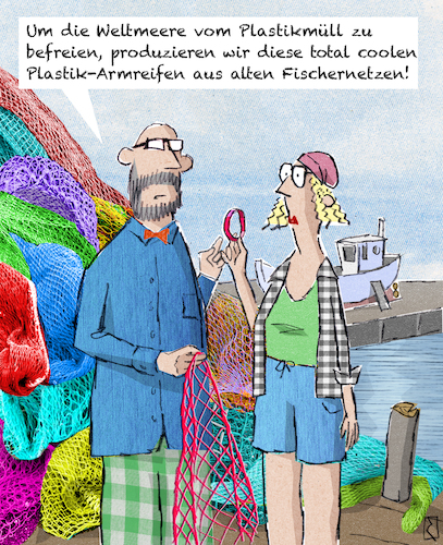 Cartoon: Fischernetz (medium) by Jan Rieckhoff tagged meer,ozean,plastik,muell,vermuellung,klima,klimakatastrophe,erderwaermung,co2,ausstoss,treibhauseffekt,atmosphaere,abfall,vermeidung,wiederverwendung,verwertung,wertstoff,gewinnung,kreislauf,umwelt,schutz,klimasuende,recycling,erneuerbar,energie,haushalt,ressourcen,schonen,ideen,massnahme,reduzierung,fischerei,cartoon,comic,witz,karikatur,jan,rieckhoff,meer,ozean,plastik,muell,vermuellung,klima,klimakatastrophe,erderwaermung,co2,ausstoss,treibhauseffekt,atmosphaere,abfall,vermeidung,wiederverwendung,verwertung,wertstoff,gewinnung,kreislauf,umwelt,schutz,klimasuende,recycling,erneuerbar,energie,haushalt,ressourcen,schonen,ideen,massnahme,reduzierung,fischerei,cartoon,comic,witz,karikatur,jan,rieckhoff