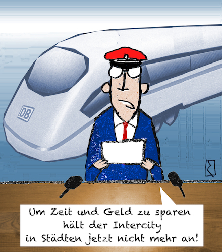 Cartoon: ICE 1 hoch (medium) by Jan Rieckhoff tagged deutsche,bahn,db,ice,fahrplan,bahnverbindungen,zugverkehr,zugbetrieb,zugverbindung,schienenverkehr,einschraenkung,reduzierung,service,fahrplanaenderung,krise,dauerkrise,strecke,streckennetz,schienennetz,verbindungen,staedte,fernzuege,stop,halt,bahnhof,klima,klimaziel,co2,bilanz,umwelt,umweltvetraeglichkeit,umweltschonend,nachhaltig,ozonloch,atmosphaere,pressekonferenz,witz,cartoon,comic,karikatur,jan,rieckhoff,deutsche,bahn,db,ice,fahrplan,bahnverbindungen,zugverkehr,zugbetrieb,zugverbindung,schienenverkehr,einschraenkung,reduzierung,service,fahrplanaenderung,krise,dauerkrise,strecke,streckennetz,schienennetz,verbindungen,staedte,fernzuege,stop,halt,bahnhof,klima,klimaziel,co2,bilanz,umwelt,umweltvetraeglichkeit,umweltschonend,nachhaltig,ozonloch,atmosphaere,pressekonferenz,witz,cartoon,comic,karikatur,jan,rieckhoff