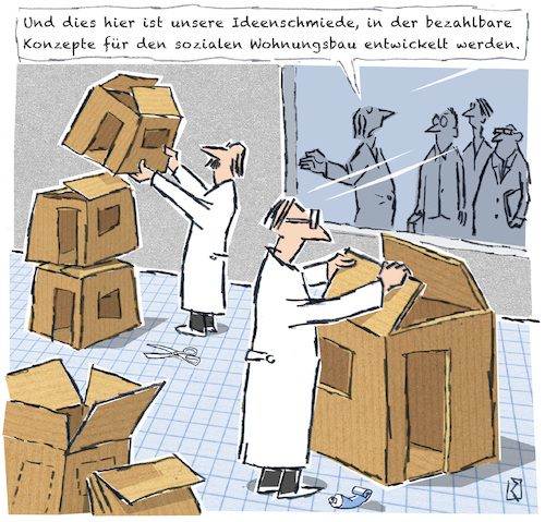 Cartoon: Mietpreise (medium) by Jan Rieckhoff tagged miete,mietpreise,mietpreisbremse,wohnung,wohnungsnot,leerstand,wucher,ueberhoehung,mieter,wohnungssuche,großstadt,teuer,wohnen,hausmakler,preis,cartoon,karikatur,witz,comic,jan,rieckhoff,miete,mietpreise,mietpreisbremse,wohnung,wohnungsnot,leerstand,wucher,ueberhoehung,mieter,wohnungssuche,großstadt,teuer,wohnen,hausmakler,preis,cartoon,karikatur,witz,karton,pappkarton,bauen