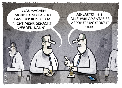 Cartoon: ... (medium) by markus-grolik tagged bundestag,hacker,hacken,abhoeren,virus,trojaner,sicherheit,software,pc,parlament,volksvertreter,regierung,merkel,gabriel,opposition,hackedicht,alkohol,wahlen,wahlkreis,cartoon,grolik,nsa,prism,putin,china,verfassungsschutz,spd,cdu,bundestag,hacker,hacken,abhoeren,virus,trojaner,sicherheit,software,pc,parlament,volksvertreter,regierung,merkel,gabriel,opposition,hackedicht,alkohol,wahlen,wahlkreis,cartoon,grolik,nsa,prism,putin,china,verfassungsschutz,spd,cdu