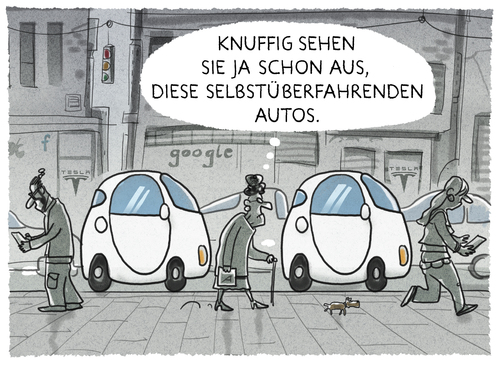 Cartoon: ... (medium) by markus-grolik tagged tesla,google,verkehr,selbstfahrend,selbstfahrende,autos,automatisch,autonomes,fahren,zukunft,software,algorithmus,facebook,internet,konzerne,autobauer,bmw,apple,unfall,rechtsfragen,adac,versicherunggrolik,tesla,google,verkehr,selbstfahrend,selbstfahrende,autos,automatisch,autonomes,fahren,zukunft,software,algorithmus,facebook,internet,konzerne,autobauer,bmw,apple,unfall,rechtsfragen,adac,versicherunggrolik