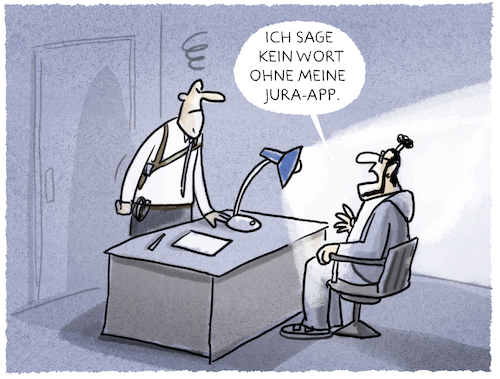 Cartoon: ... (medium) by markus-grolik tagged anwalt,tatort,polizei,rechtsanwalt,rechtsstaat,rechtsbeistand,anklage,verhör,app,handy,smartphone,samsung,apple,huawei,anwalt,tatort,polizei,rechtsanwalt,rechtsstaat,rechtsbeistand,anklage,verhör,app,handy,smartphone,samsung,apple,huawei