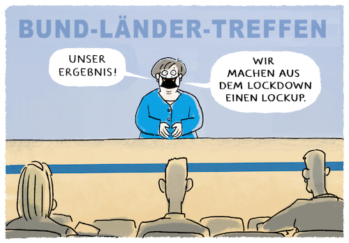 Cartoon: .... (medium) by markus-grolik tagged pandemie,verschärfungen,lockdown,lockup,deutschland,bund,länder,corona,merkel,pressekonferenz,pandemie,verschärfungen,lockdown,lockup,deutschland,bund,länder,corona,merkel,pressekonferenz