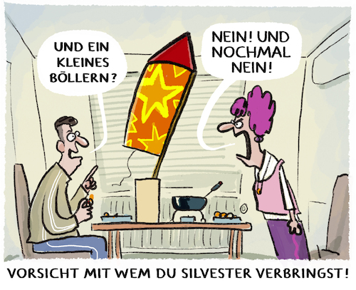 Cartoon: ... (medium) by markus-grolik tagged boellern,silvester,feuerwerk,knallerei,knallfroesche,verletzungen,pyromane,mitbuerger,boellern,silvester,feuerwerk,knallerei,knallfroesche,verletzungen,pyromane,mitbuerger