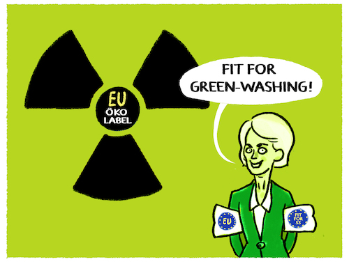 Cartoon: Abrakadabra... (medium) by markus-grolik tagged fit,for,55,atomkraft,atom,gas,atommüll,öko,label,zertifikate,europa,eu,von,der,leyen,green,washing,brüssel,co2,erde,strahlung,radioaktivität,enkel,fit,for,55,atomkraft,atom,gas,atommüll,öko,label,zertifikate,europa,eu,von,der,leyen,green,washing,brüssel,co2,erde,strahlung,radioaktivität,enkel