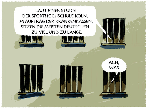 Cartoon: Absitzen... (medium) by markus-grolik tagged sitzen,sporthochschule,gesundheit,deutschland,arbeit,bildschirmarbeit,krankenkassen,homeoffice,bewegung,lebensstil,krankenstand,sitzen,sporthochschule,gesundheit,deutschland,arbeit,bildschirmarbeit,krankenkassen,homeoffice,bewegung,lebensstil,krankenstand