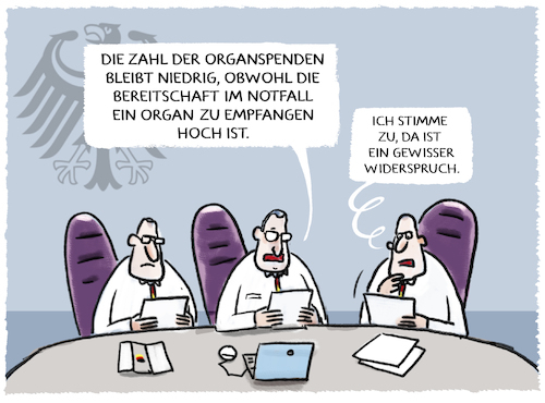 Cartoon: Abstimmung... (medium) by markus-grolik tagged bundestag,organspende,widerspruchsloesung,abstimmung,organspendeausweis,deutschland,jens,spahn,notfallmedizin,bundestag,organspende,widerspruchsloesung,abstimmung,organspendeausweis,deutschland,jens,spahn,notfallmedizin