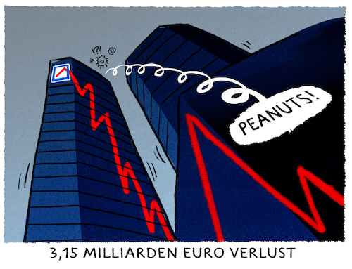 Cartoon: Absturz (medium) by markus-grolik tagged verlustmeldung,rote,zahlen,deutsche,bank,peanuts,stellenabbau,finanzen,deutschland,arbeitsplatz,verlustmeldung,rote,zahlen,deutsche,bank,peanuts,stellenabbau,finanzen,deutschland,arbeitsplatz