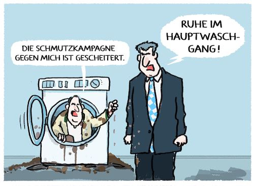 Cartoon: Aiwangers Reinwaschung (medium) by markus-grolik tagged aiwanger,soeder,freie,waehler,wahlkampf,csu,bayern,landtagswahl,flugblatt,naziflugblatt,schulranzen,staatsregierung,staatskanzlei,sueddeutsche,zeitung,instrumente,aiwanger,soeder,freie,waehler,wahlkampf,csu,bayern,landtagswahl,flugblatt,naziflugblatt,schulranzen,staatsregierung,staatskanzlei,sueddeutsche,zeitung,instrumente