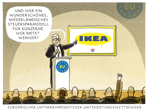 Cartoon: ...Brüssel.. (medium) by markus-grolik tagged steuer,steuervermeidung,konzerne,ikea,pananma,papers,steuertricks,brüssel,niederlande,apple,irland,malta,europa,steuerbetrug,steuer,steuervermeidung,konzerne,ikea,pananma,papers,steuertricks,brüssel,niederlande,apple,irland,malta,europa,steuerbetrug