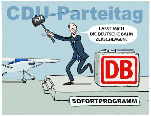 CDU will Bahn zerschlagen...