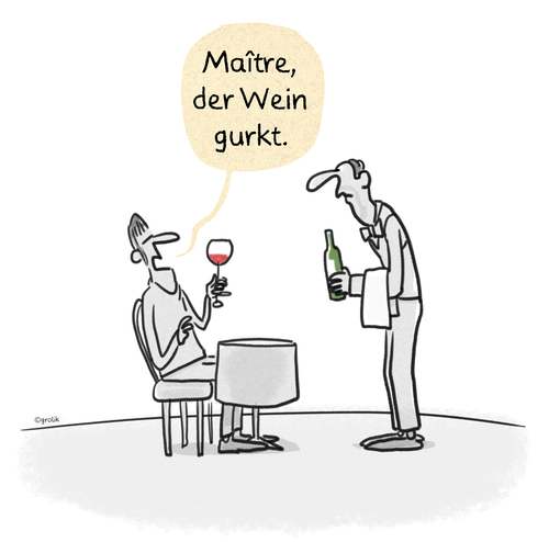 Cartoon: Der Sommelier... (medium) by markus-grolik tagged sommelier,wein,korken,kork,rotwein,chablis,genuss,weinkenner,cartoon,grolik,sommelier,wein,korken,kork,rotwein,chablis,genuss,weinkenner,cartoon,grolik