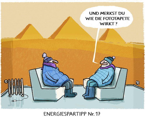 Cartoon: Energiesparen (medium) by markus-grolik tagged energie,spartipp,energiesparen,fototapete,gaskrise,heizperiode,winter,deutschland,heizkosten,strompreis,energie,spartipp,energiesparen,fototapete,gaskrise,heizperiode,winter,deutschland,heizkosten,strompreis