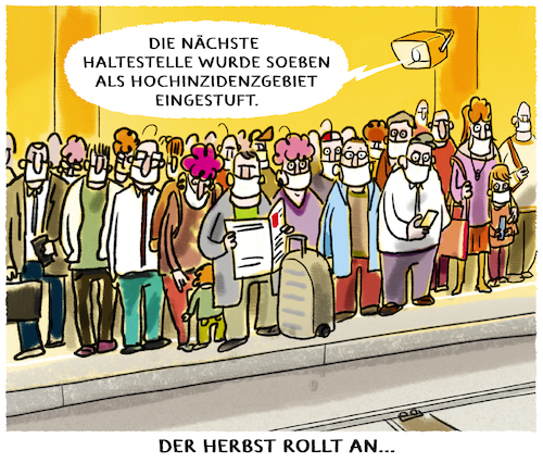 Cartoon: Fallzahlen steigen.. (medium) by markus-grolik tagged steigende,inzidenz,herbst,ferienende,reiserueckkehrer,pandemie,delta,immunschutz,inzidenzen,zahlen,inzidenzwerte,steigend,ansteig,steigende,inzidenz,herbst,ferienende,reiserueckkehrer,pandemie,delta,immunschutz,inzidenzen,zahlen,inzidenzwerte,steigend,ansteig