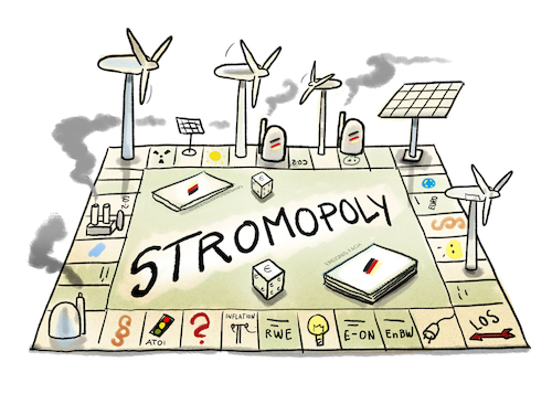 Cartoon: Game of Strom... (medium) by markus-grolik tagged strom,strompreis,stromboerse,atomstrom,energiewende,deutschland,monopoly,radiator,heizkosten,nebenkosten,energiekrise,energiekonzerne,strom,strompreis,stromboerse,atomstrom,energiewende,deutschland,monopoly,radiator,heizkosten,nebenkosten,energiekrise,energiekonzerne