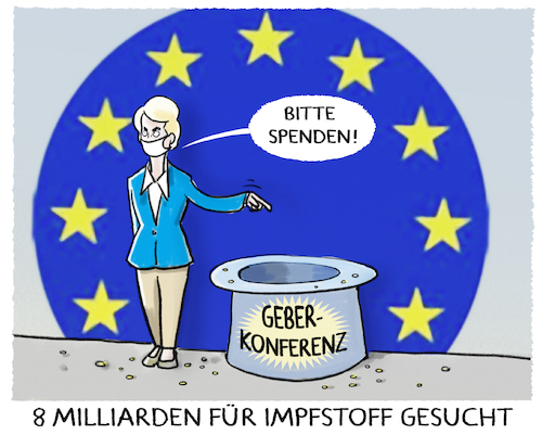 Cartoon: Geberkonferenz (medium) by markus-grolik tagged eu,wanted,impfstoff,corona,pandemie,covid19,virus,geberkonferenz,europaeische,union,belohnung,geld,impfen,impfung,europa,karikatur,spende,impfsstoffentwicklung,bruessel,eu,wanted,impfstoff,corona,pandemie,covid19,virus,geberkonferenz,europaeische,union,belohnung,geld,impfen,impfung,europa,karikatur,spende,impfsstoffentwicklung,bruessel