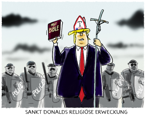 Cartoon: Hallelujah.. (medium) by markus-grolik tagged trump,donald,usa,us,black,lives,matter,präsident,papst,johannes,paul,sankt,john,church,religion,wahl,wiederwahl,nra,rassismus,polizeigewalt,george,floydmissbrauch,trump,donald,usa,us,black,lives,matter,präsident,papst,johannes,paul,sankt,john,church,religion,wahl,wiederwahl,nra,rassismus,polizeigewalt,george,floydmissbrauch