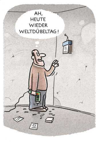 Cartoon: Heimwerker (medium) by markus-grolik tagged heimwerker,dübel,baumarkt,selbermachen,mann,haushalt,wand,haus,bohren,hornbach,tooms,obi,nagel,hobby,leben,hobbykeller,grolik,heimwerker,dübel,baumarkt,selbermachen,mann,haushalt,wand,haus,bohren,hornbach,tooms,obi,nagel,hobby,leben,hobbykeller,grolik