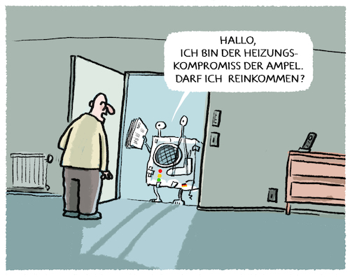 Cartoon: Heizwende (medium) by markus-grolik tagged gesetz,gesetzesentwurf,habeck,wirtschaftsminister,gruene,kompromiss,wasserstoff,ready,energiewende,fdp,heizwende,heizung,deutschland,ampel,energiebedarf,energie,zukunftsversprechen,gesetz,gesetzesentwurf,habeck,wirtschaftsminister,gruene,kompromiss,wasserstoff,ready,energiewende,fdp,heizwende,heizung,deutschland,ampel,energiebedarf,energie,zukunftsversprechen