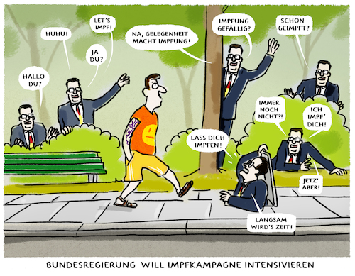 Cartoon: Impfanbieter... (medium) by markus-grolik tagged spahn,rki,merkel,impfkampagne,impfangebot,impfpflicht,impfverweigerer,werbung,deutschland,bundesregierung,pandemie,corona,delta,herdenimmunitaet,spahn,rki,merkel,impfkampagne,impfangebot,impfpflicht,impfverweigerer,werbung,deutschland,bundesregierung,pandemie,corona,delta,herdenimmunitaet