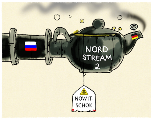 Cartoon: ..in der Pipeline brodelts (medium) by markus-grolik tagged nowitschok,russland,nawalny,putin,deutschland,merkel,europa,gift,vergiftung,regime,regimegegner,anschlag,pipeline,nowitschok,russland,nawalny,putin,deutschland,merkel,europa,gift,vergiftung,regime,regimegegner,anschlag,pipeline