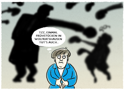 Cartoon: Kandidatenkür (medium) by markus-grolik tagged laschet,söder,csu,union,streit,merkel,wolfratshausen,kanzlerkandidaten,laschet,söder,csu,union,streit,merkel,wolfratshausen,kanzlerkandidaten