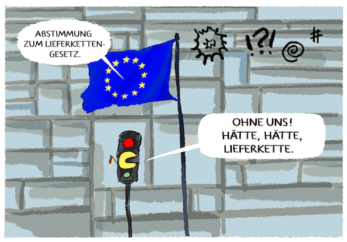 Cartoon: Lieferkettengesetz (medium) by markus-grolik tagged lieferkettengesetz,lieferkette,deutschland,europa,eu,bruessel,ampel,fdp,bundesjutsizminister,buschmann,lindner,bundesfinanzminister,steimme,abstimmung,lieferkettengesetz,lieferkette,deutschland,europa,eu,bruessel,ampel,fdp,bundesjutsizminister,buschmann,lindner,bundesfinanzminister,steimme,abstimmung